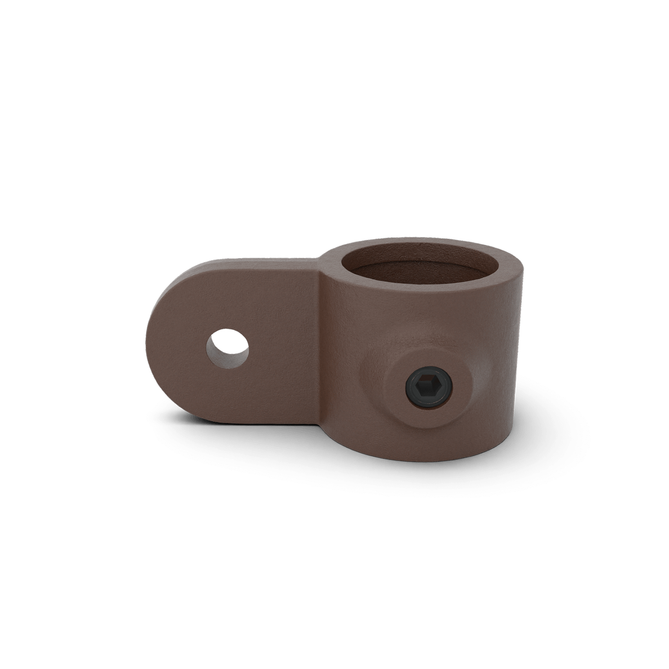 Buiskoppeling Oogdeel scharnierstuk - vintage bruin-C / 33,7 mm